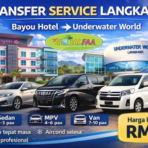 Transfer Service From Bayou Hotel Langkawi to Underwater World
