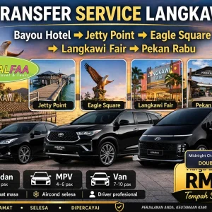 Transfer Service From Bayou Hotel Langkawi to Zone 15