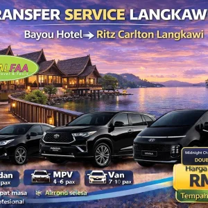 Transfer Service From Bayou Hotel Langkawi to Zone 14